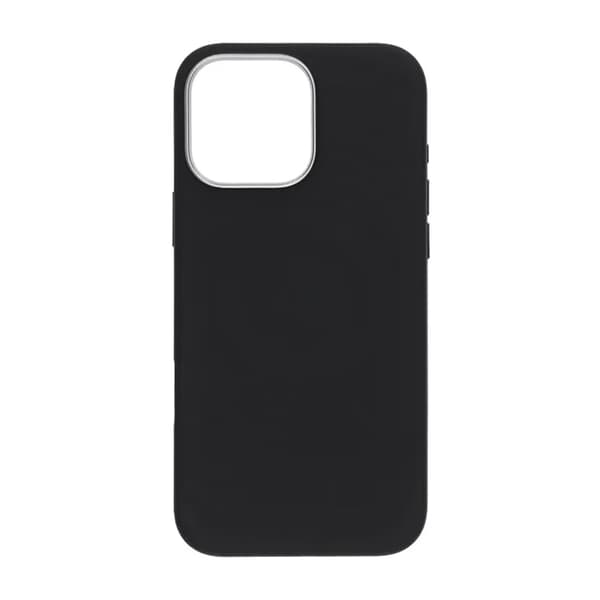 Mobilskal Silikon för iPhone 15 Pro Max - Svart med Kameraskydd sort