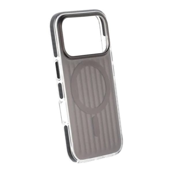 Mobilskal Korrugerad Magsafe för iPhone 17 Pro - Svart Black