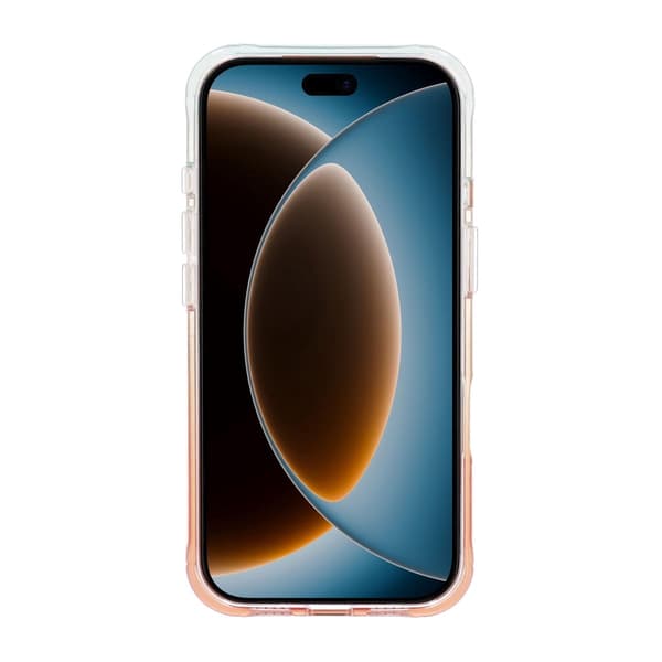 Marmoreret cover til iPhone 17 Pro Max og 18 Pro Max med roterende stativ og Magsafe - Orange orange