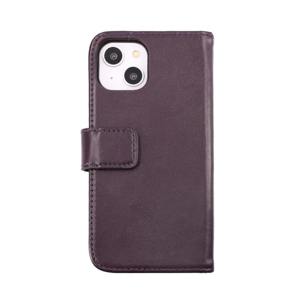 iPhone 14 Plus Plånboksfodral Läder Rvelon - Lila Purple