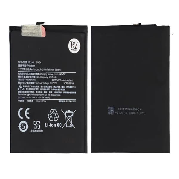 Xiaomi Redmi Note 9 Batteri BN62 Red