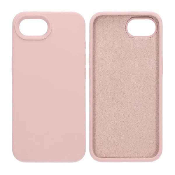 Mobilskal Silikon till iPhone 16e och 17e - Sand Rosa Pink