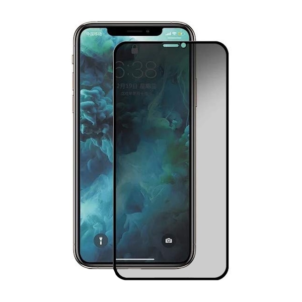 Skärmskydd iPhone 11 Pro Max/XS Max - Sekretess 3D Härdat Glas Bulk