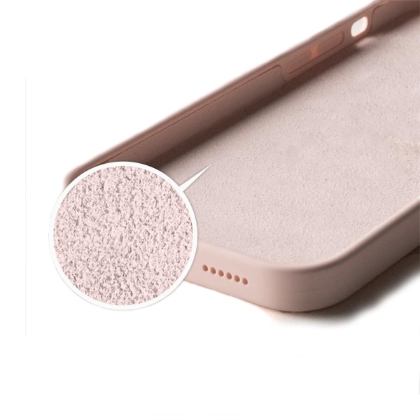 iPhone 14 Plus Silikonskal - Sand Rosa Baby pink
