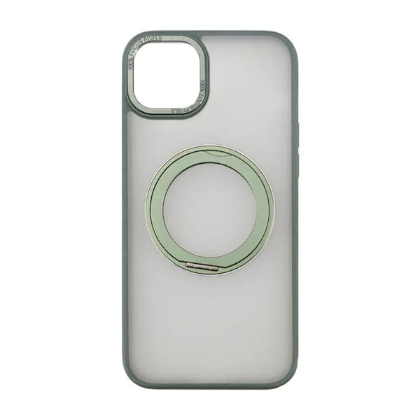iPhone 15 Plus Skal med MagSafe Stativ Rvelon - Grön Green