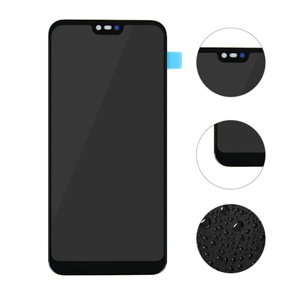 Huawei P20 Lite Skärm/Display OEM - Svart Black