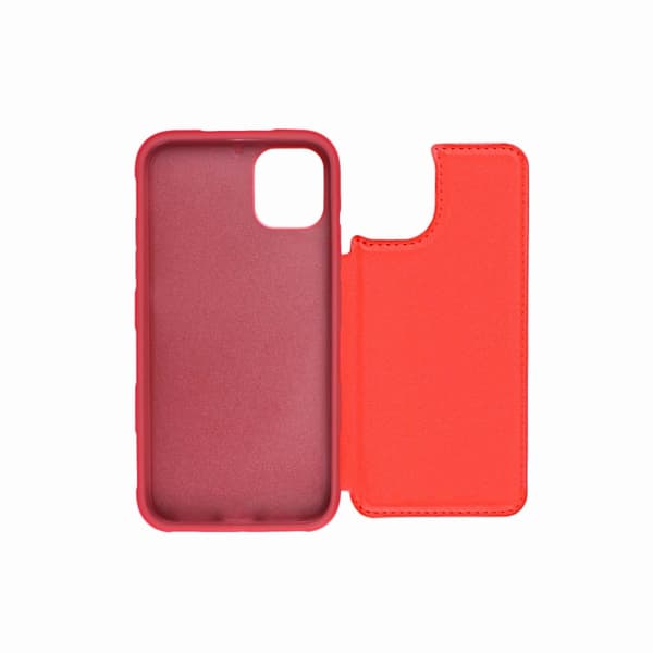 iPhone 11 Pro Stöttåligt Skal med Kortfack - Röd Red