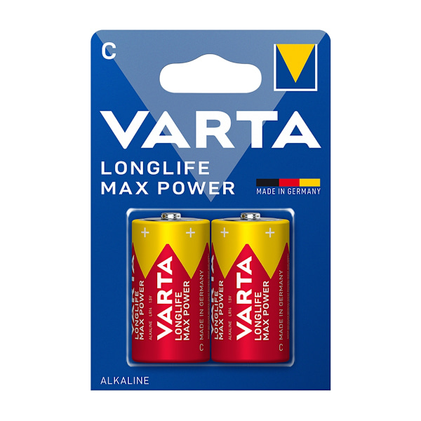 Varta Longlife Max Power Batteri C / LR14 C 2-pack