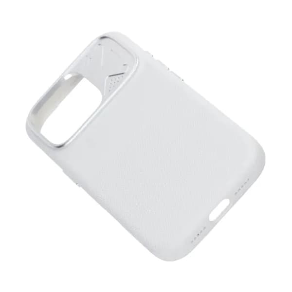 Silikonskal MagSafe med Kameraskydd till iPhone 16 Pro - Vit vit
