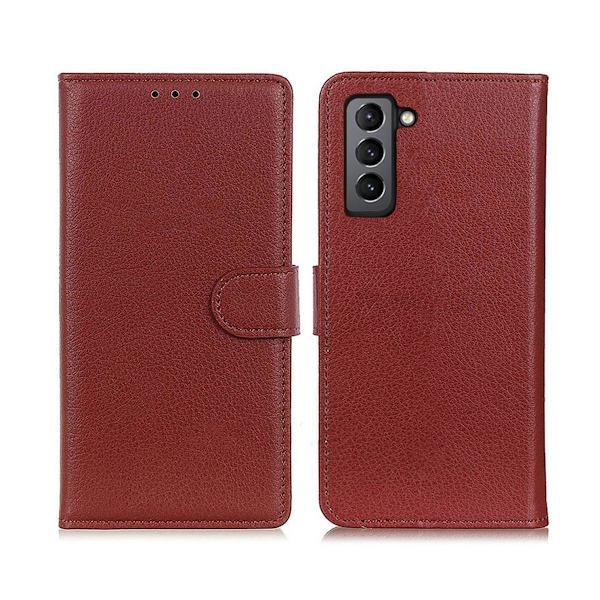 Samsung Galaxy S22 Plus 5G Plånboksfodral med Stativ - Brun Brown