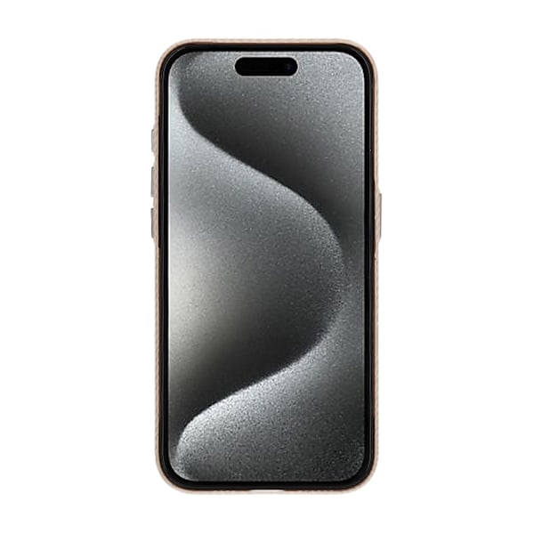iPhone 15 Pro Mobilskal Carbonmönstrad - Guld Gold