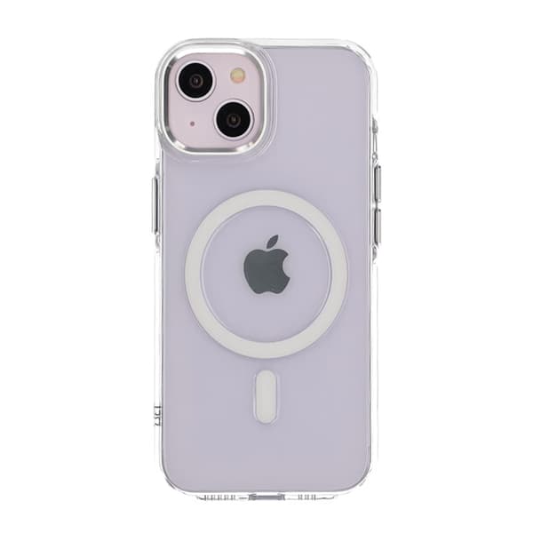 iPhone 14/13 Mobilskal TPU med Magnet Rvelon - Transparent transparent