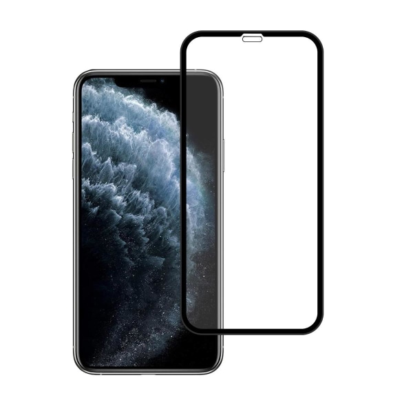 Skärmskydd iPhone 11 Pro Max/XS Max - 3D Härdat Glas Svart (miljö) Black