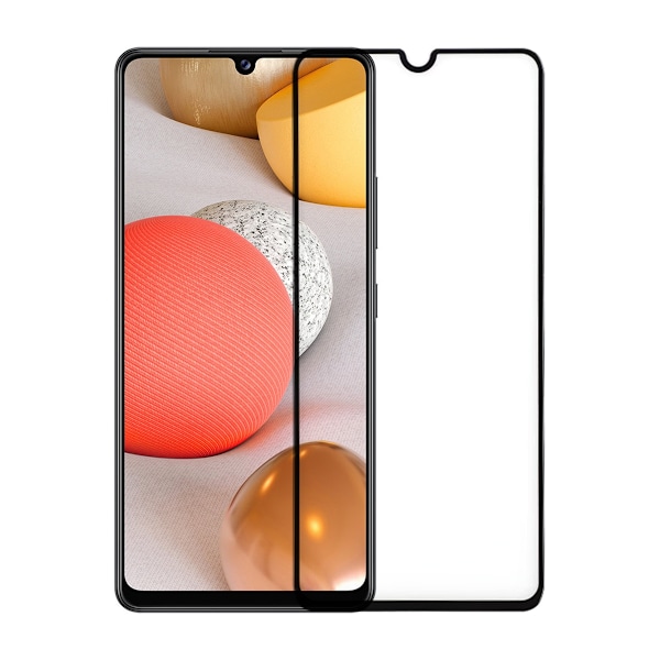 Skärmskydd Samsung A42 5G - 3D Härdat Glas Svart (miljö) Svart