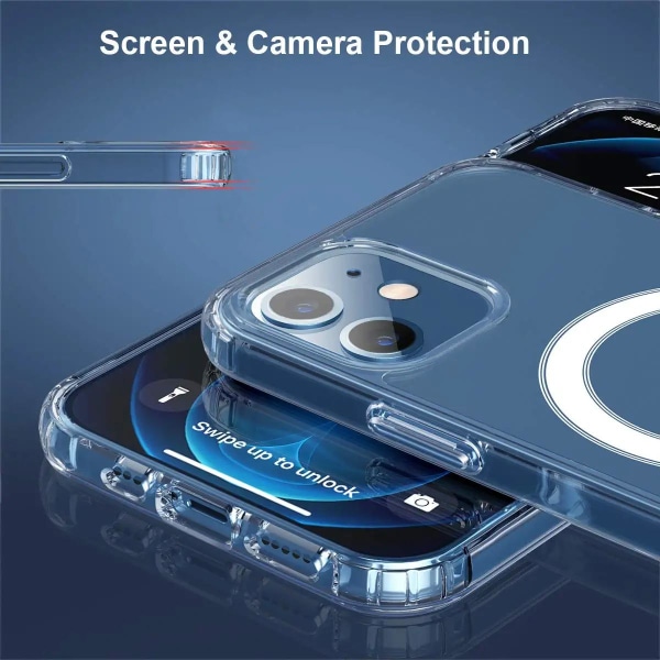 iPhone 12 Mini Stöttåligt MagSafe Skal Rvelon - Transparent Transparent