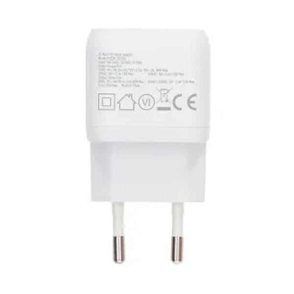 Rvelon Väggladdare USB-C + 2x USB-A 32W GaN - Vit Silver