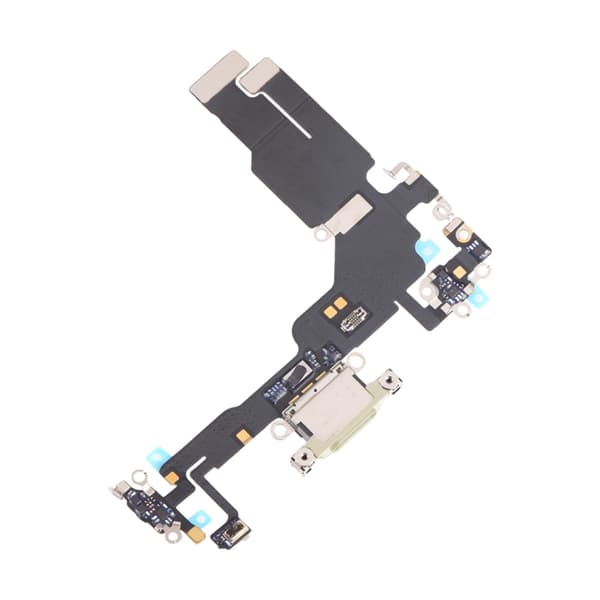 iPhone 15 Laddkontakt med Flexkabel - Gul Gul