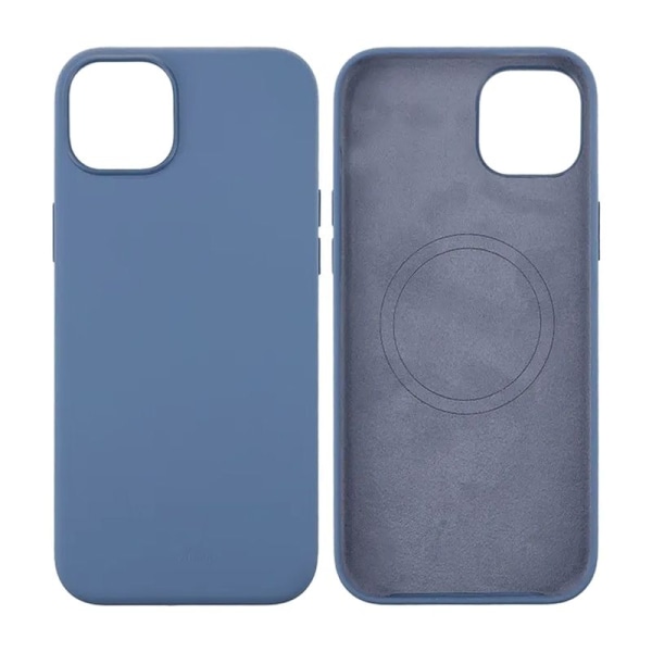 iPhone 15 Plus Silikonskal Rvelon MagSafe - Blå Blue