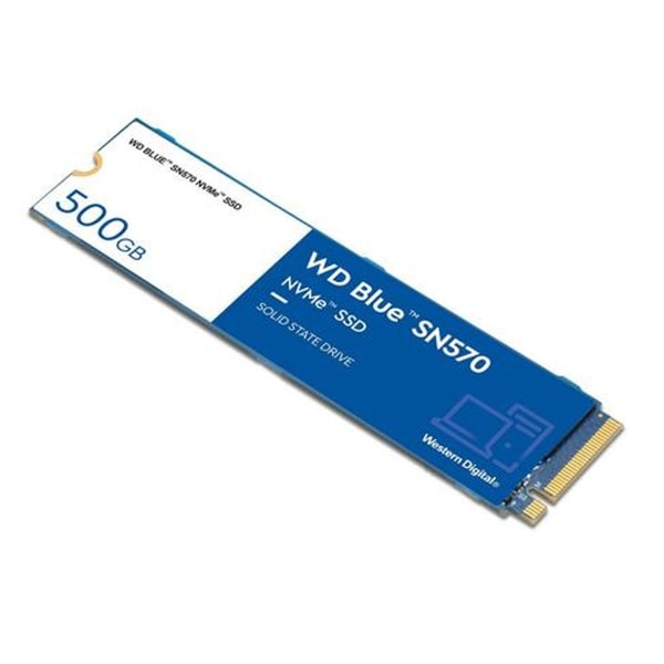 Western Digital SSD Blue SN570 500GB M.2 NVMe 3500MB/s PCIe Gen Blå