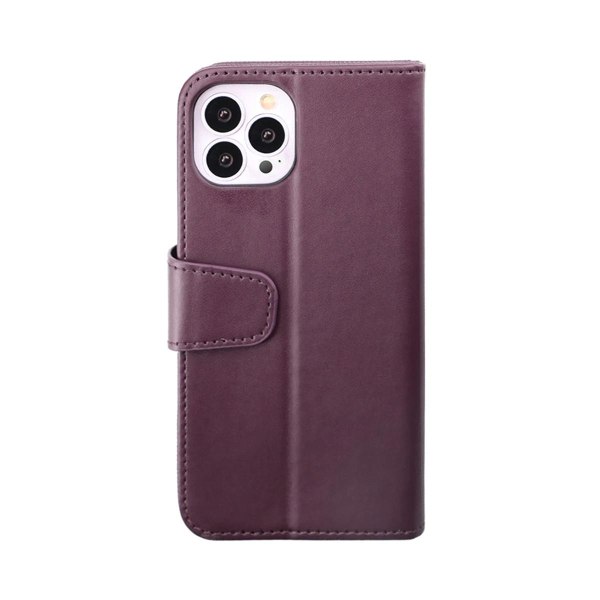 iPhone 14 Pro Plånboksfodral Extra Kortfack Rvelon - Lila Bordeaux