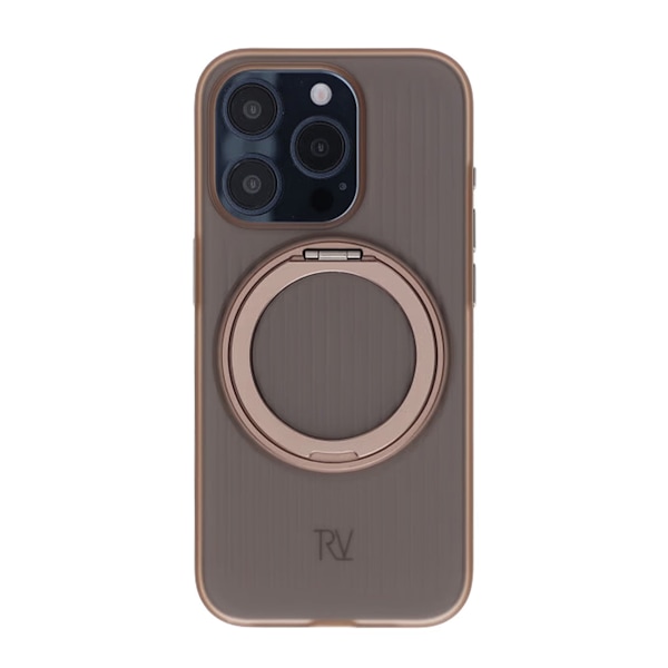 iPhone 15 Pro Rvelon Skal Roterande Magnet Stativ - Brons