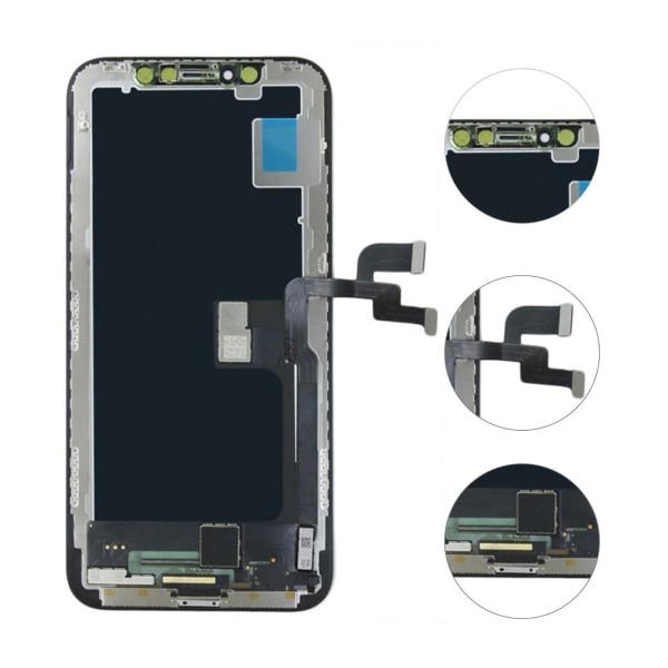 iPhone X LCD Skärm In-Cell Black