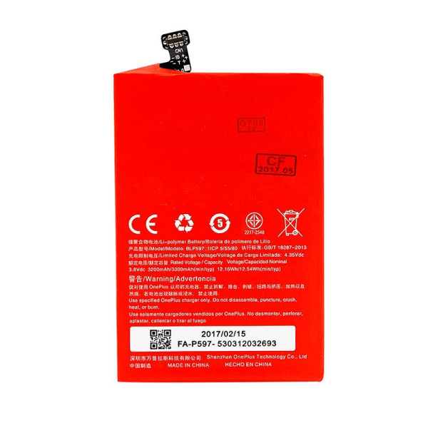 OnePlus 2 Batteri Röd