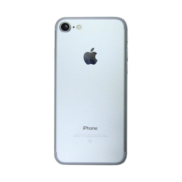 iPhone 7 Baksida med Komplett Ram med Batteri (Begagnad) - Silve Vit