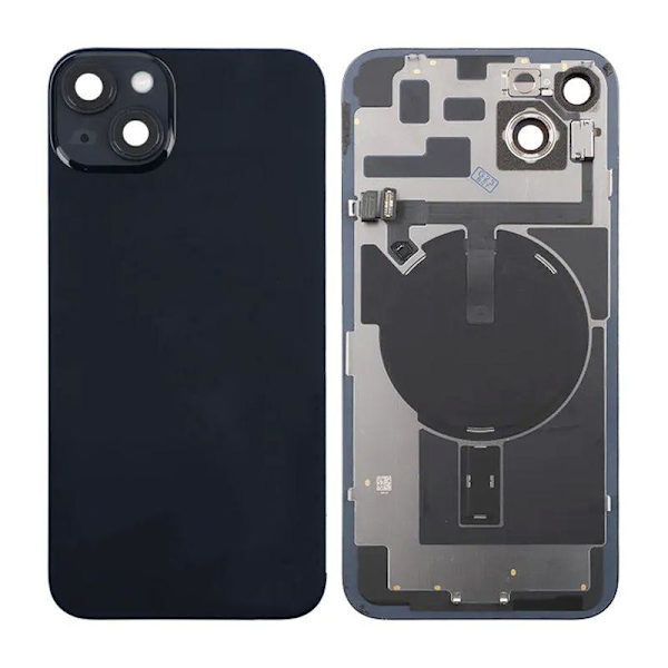 iPhone 14 Plus Baksida Glas - Svart Svart