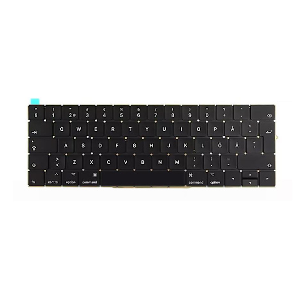 Tangentbord (Svenska) MacBook Pro 13"/15" Retina Touch Bar A1706/A1707 (Late 2016-2017) Black