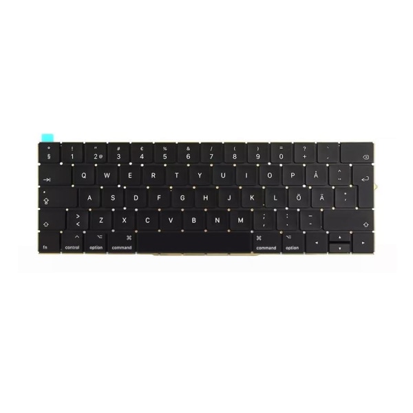 Tangentbord (Svenska) MacBook Pro 13"/15" Retina Touch Bar A1706 Black