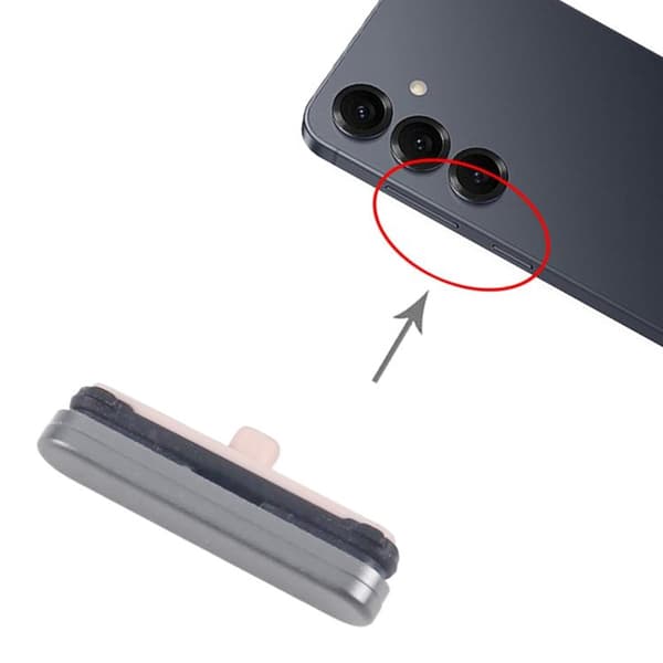 Samsung Galaxy S25 FE (SM-S731B) Power Button Original - Dark Gray harmaa