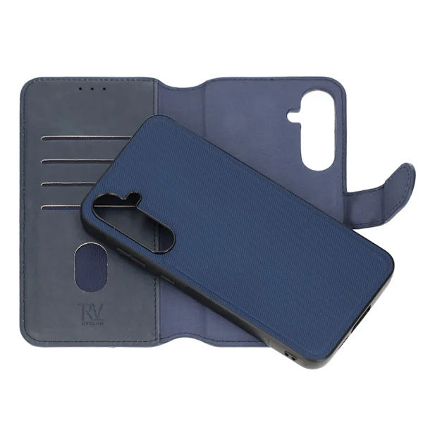 Samsung Galaxy A15 Plånboksfodral Magnet Rvelon - Blå Blue