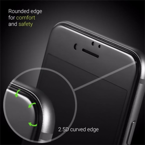 Skärmskydd iPhone 7/8 - 3D Härdat Glas Svart (miljö) Black
