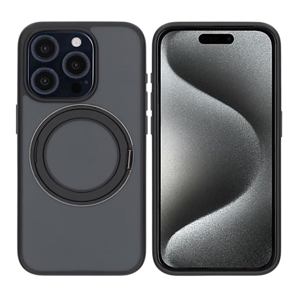 iPhone 15 Pro Mobilskal med Magsafe Stativ - Svart Svart