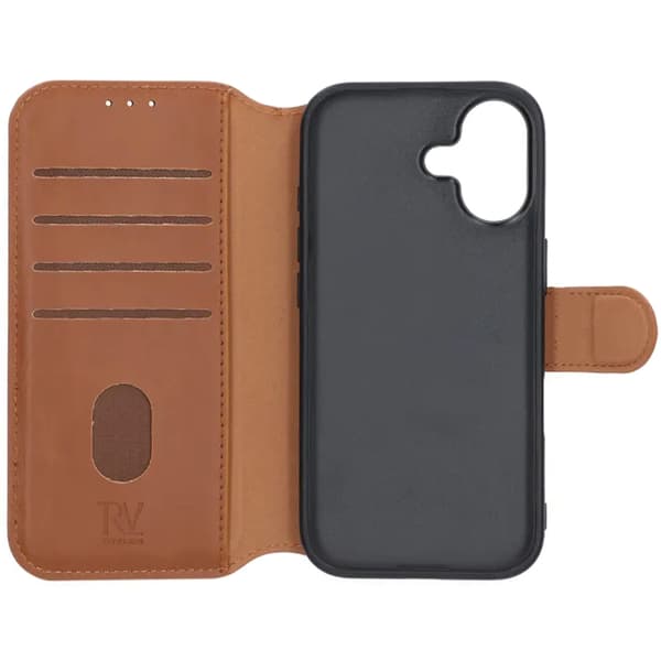 Rvelon Plånboksfodral för iPhone 17 - Brun Brun
