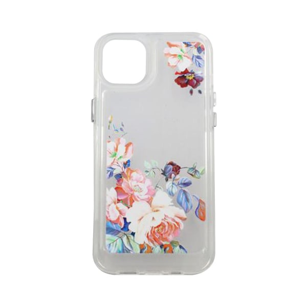 iPhone 14 Plus Mobilskal med motiv - Retro Blommor Transparent