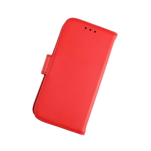 iPhone 13 Mini Plånboksfodral Läder Rvelon - Röd Röd