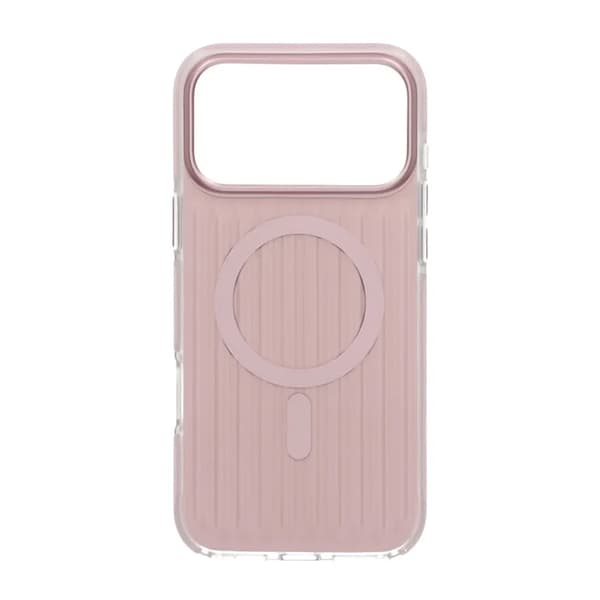 Mobilskal Korrugerad Magsafe för iPhone 17 Pro Max - Rosa Rosa