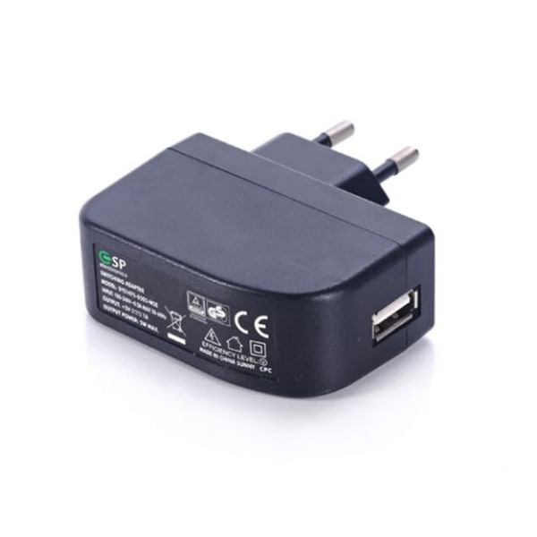 Laddare och Micro-USB Kabel 1 meter - Svart Black