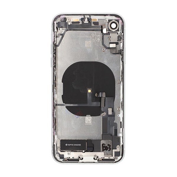 iPhone XR Baksida med Komplett Ram - Vit Vit