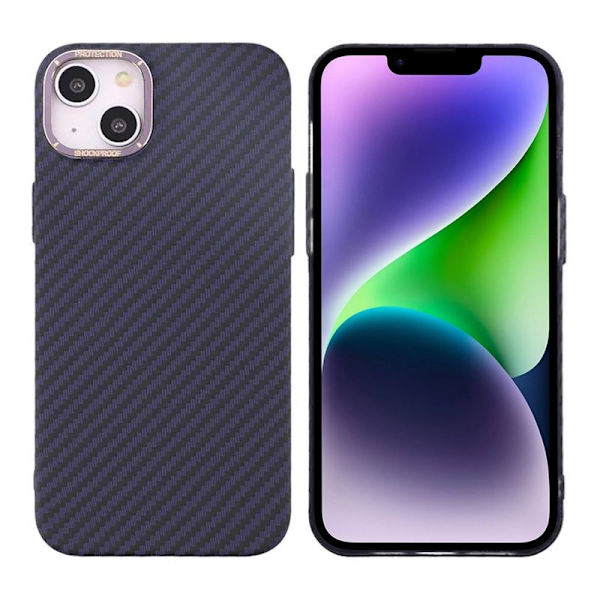 iPhone 15 Plus Mobilskal i Kolfiber - Lila Lila