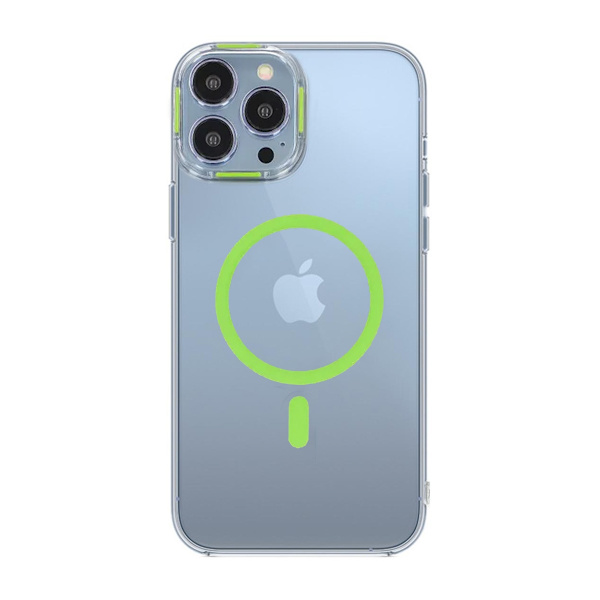 iPhone 13 Pro Max Stöttålig Mobilskal med Magsafe - Grön Grön