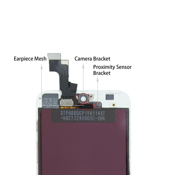 iPhone 5S/SE LCD Skärm AAA Premium - Vit Vit