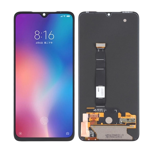 Xiaomi Mi 9 Skärm/Display Svart Original Black