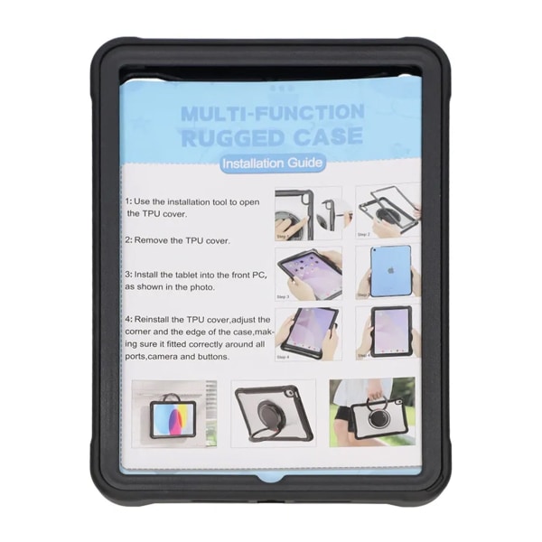 Fodral iPad 7/8/9 10.2 - Svart Transparent