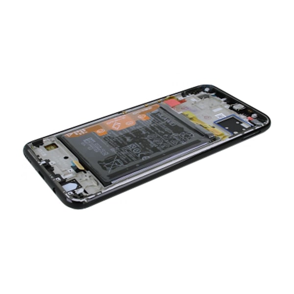 Huawei P40 Lite Skärm/Display med Batteri Original - Svart Svart