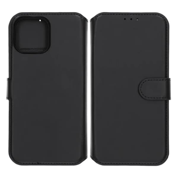 iPhone 13 Pro Max Plånboksfodral Magnet Rvelon - Svart Black