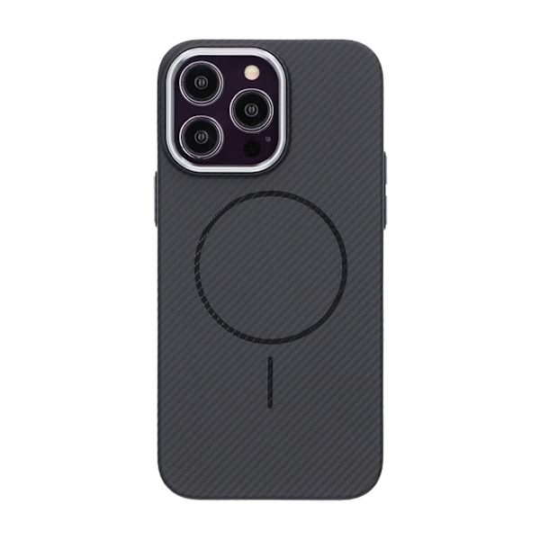 iPhone 14 Pro Max Mobilskal Carbonmönstrad - Svart Svart