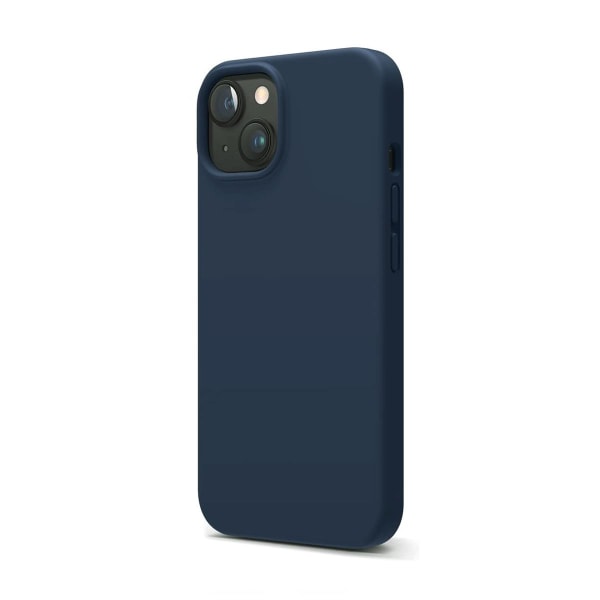 Silicone Case iPhone 14 Midnight Blue Graphite blue